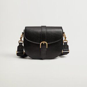 MANGO Buckled Flap Bag